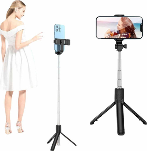 Selfie Çubuğu Tripod Kumandalı Selfie Çubuğu Telefon Tutucu