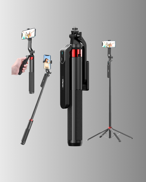 Taşınabilir Tripod Selfie Çubuğu Vlog Video Çekimi