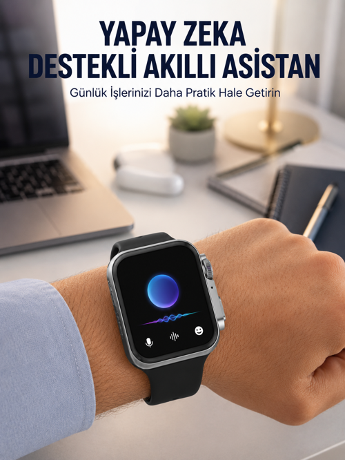 Rs12 Pro+ 2025 Özel Üretim Akıllı Saat – Ekran, Gps, 2Gb Hafıza, Sesli Görüşme, Uzun Süresi Yeni Nes