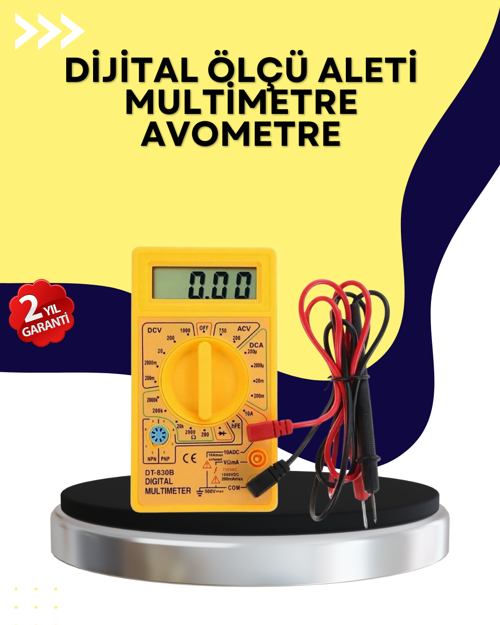Çok Fonksiyonlu Dijital Multimetre Elektrik Test