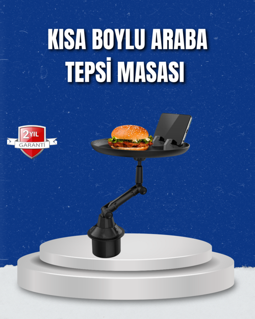 Ayarlanabilir Araç İçi Bardaklık Tepsisi 9 İnç Geniş Alan Telefon Standlı