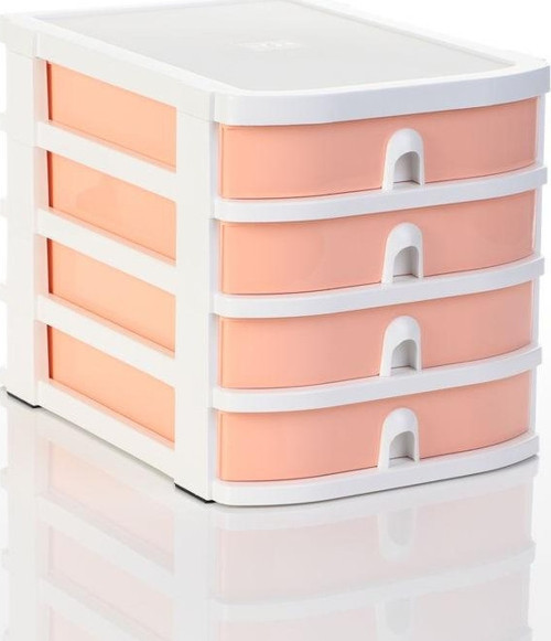CO 7400 A4 - 4 Çekmeceli Raf Pastel Turuncu