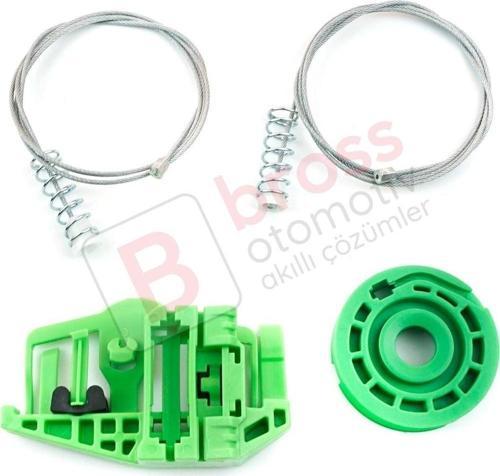 BMW 1 E87 2003-2012 5-Kapı Hatchback 51357138468 İçin Arka Sağ Cam Kriko Tamir Seti