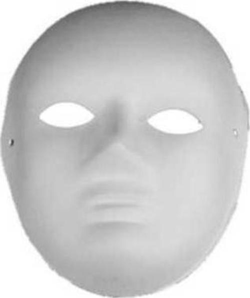 İnsan Silueti Boyanabilir Maske
