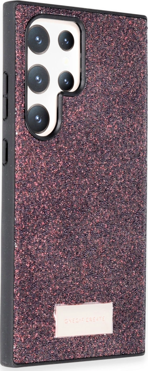Onegif Samsung Galaxy S24 Ultra Bright Simli Kapak - Derin Mor
