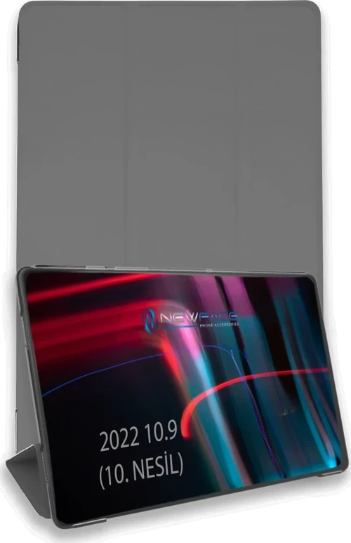 Apple iPad 2025 10.9 10.nesil (A16) Kılıf Tablet Smart Kılıf - Koyu Gri