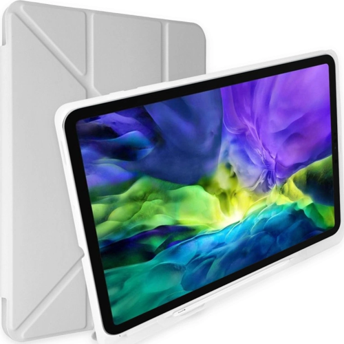 Apple İpad 10.2 (8.nesil) Kılıf Kalemlikli Mars Tablet Kılıfı - Gri