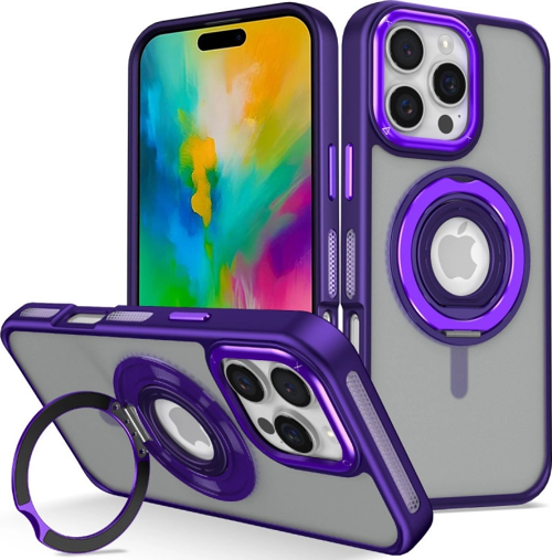 Joko Apple İphone 16 Pro Max Banza Magsafe Standlı Kapak - Derin Mor