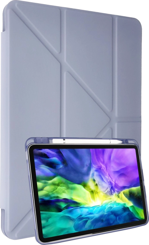 Samsung Galaxy P610 Tab S6 Lite 10.4 Kılıf Kalemlikli Mars Tablet Kılıfı - Lila