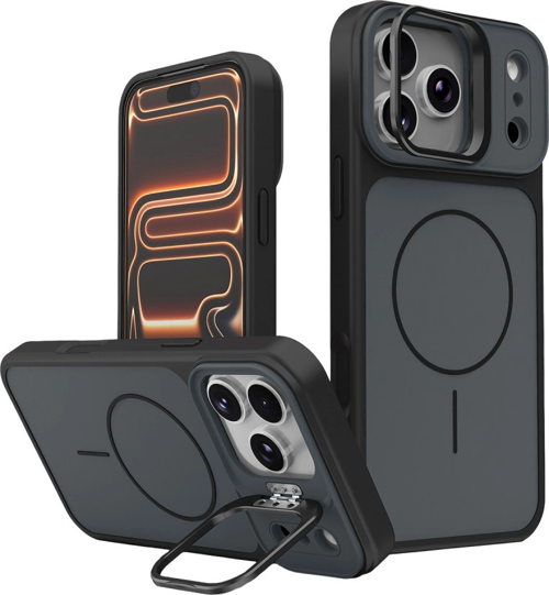 Joko Apple İphone 17 Pro Max Pale Magsafe Standlı Kapak - Siyah