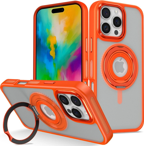 Joko Apple İphone 16 Pro Max Banza Magsafe Standlı Kapak - Turuncu