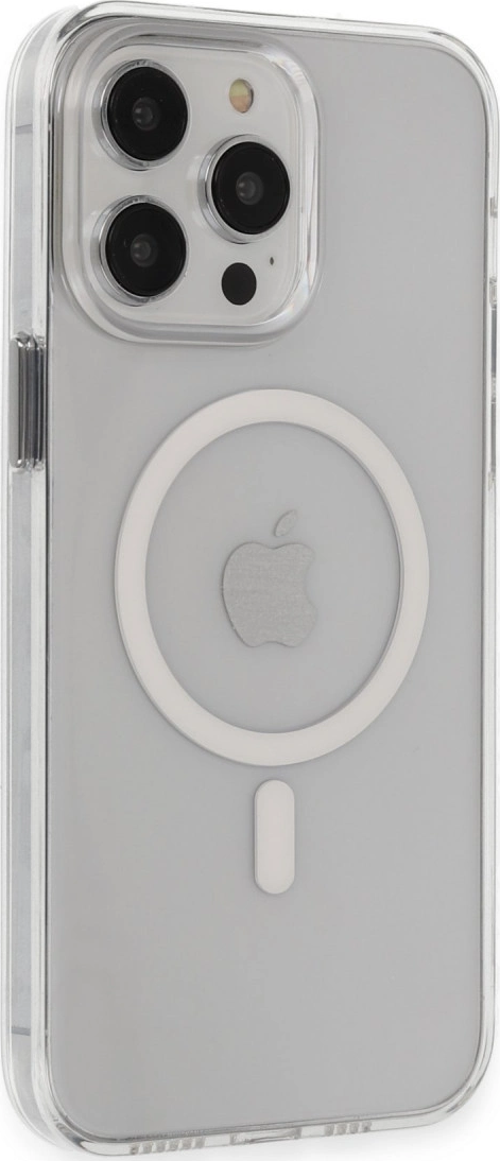 Apple İphone 15 Pro Max Kılıf Tron Şeffaf Magsafe Kapak - Şeffaf