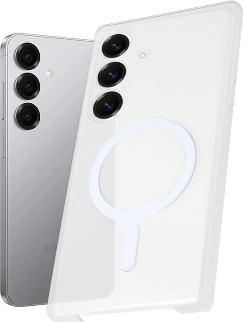Samsung Galaxy S25 Plus Kılıf Pc Zara Magsafe Şeffaf Kılıf - Şeffaf