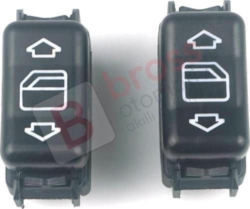 Mercedes E W124 W126 W201 W463 İçin Sağ Sol Kapı Cam Açma Düğme Seti 1248204610 1248204510