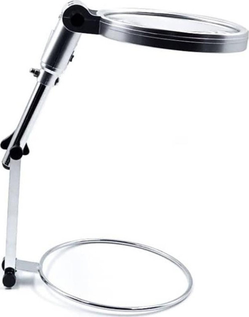 Led Işıklı Masaüstü Katlanabilir Büyüteç MG3B1-B-2X