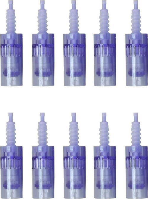 10 Adet 42 Pin A6 Dermapen İğnesi Dermapen İğne Kartuşu Mavi Sokei 8436001987538