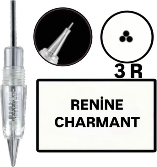 1 Adet ( Renine - Charmant - R3 ) Kalıcı Makyaj Cihazı Değiştirilebilir Kartuş Uç (İğne)