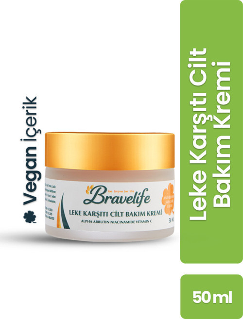Aydınlatıcı Canlandırıcı Vitamin (C-B3) Niacinamide Arbutin Aha Bha Vegan Leke Karşıtı Cilt Bakım Kremi 50 Ml