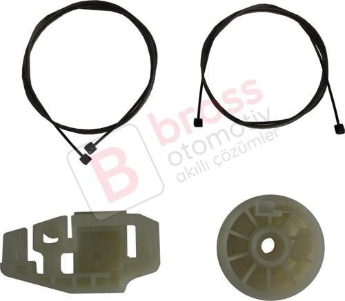 Renault Modus 2003-2008 Makyajsız Kasa 8200277578 İçin Elektrikli Ön Sağ Kapı Cam Kriko Tamir Seti