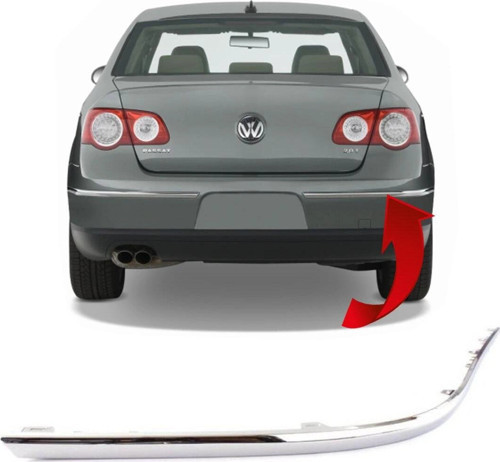 Volkswagen Passat (2005 Yılında Çıkan Kasa) Arka Tampon Kuşağı Nikelaj Sedan Sağ (Oem No: 3C5807460A