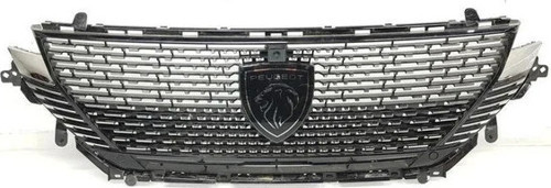 Peugeot 308 - (2021 Yılında Çıkan Kasa) Ön Panjur 2 Sensör Delikli Kamera Desenli Nikelaj (Oem No: 1