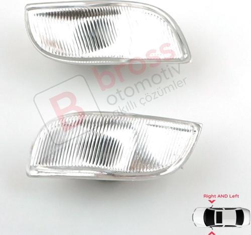 Renault Symbol MK3 Dacia Logan Sandero İçin Yan Ayna Sinyali Sağ ve Sol 261653175R, 261600977R