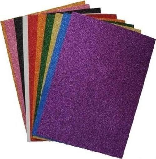 Simli Fon Kartonu 50x70 10'lu Paket Karışık Renk
