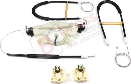 Seat Leon MK1 1999-2006 Seat Toledo MK2 4/5 Kapı 1M0837461A İçin Ön Sol Kapı Cam Kriko Tamir Seti