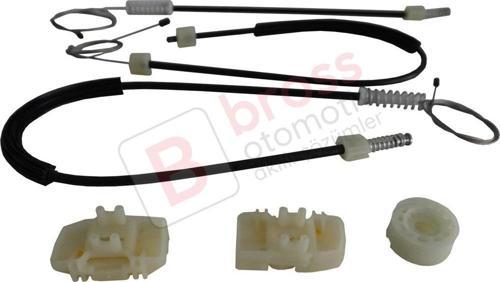 Seat Leon MK2 1P 1P1 2005-2012 5-Kapı HB 1P0837461A İçin Elektrikli Ön Sol Kapı Cam Kriko Tamir Seti