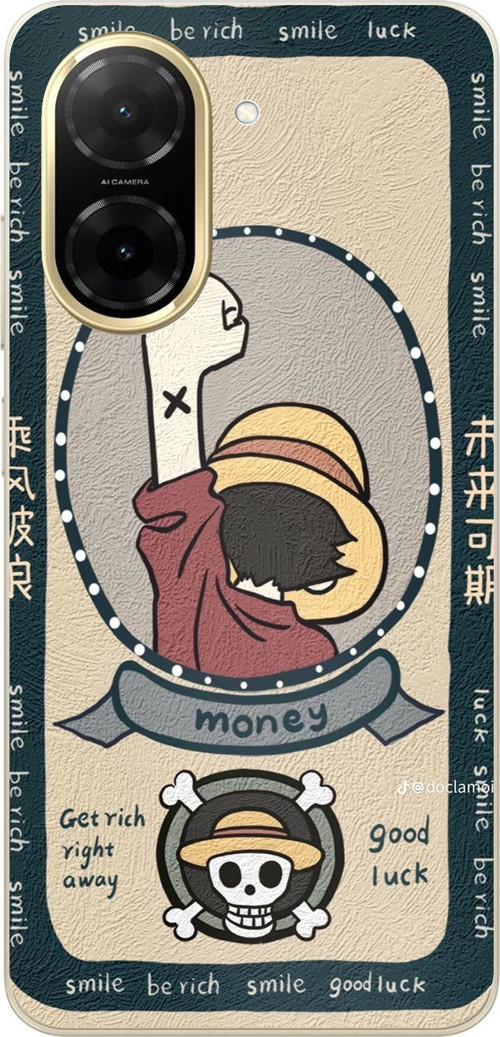 Redmi A5 Uyumlu One Piece Dolar Baskılı Silikon Kılıf