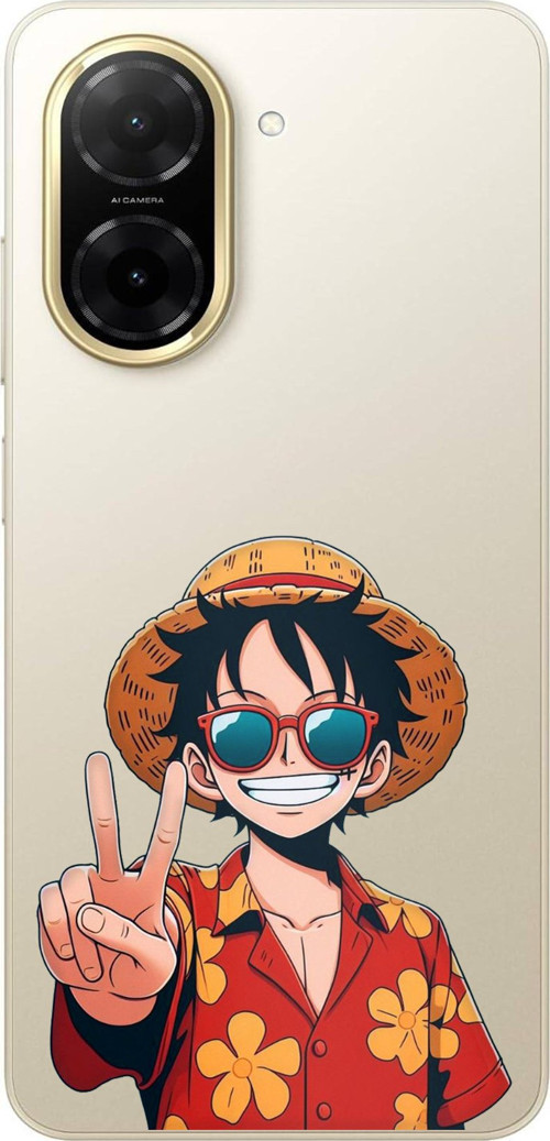 Redmi A5 Uyumlu Monkey D. Luffy Tasarımlı Baskılı Silikon Kılıf