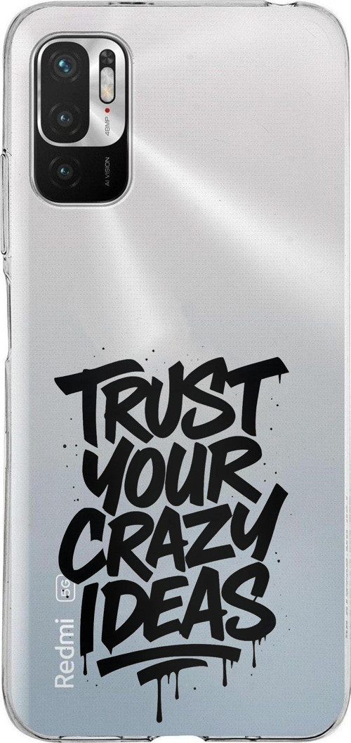 Redmi Note 10 5G Uyumlu Crazy Trust Baskılı Silikon Kılıf