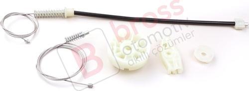 Peugeot 206 CC 2D T16 2000-2008 2-Kapı Coupe Cabrio 922357 İçin Arka Sol Cam Kriko Tamir Seti
