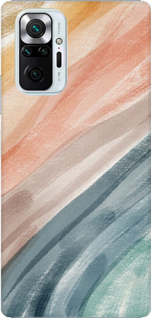 Redmi Note 10 PRO Uyumlu Modern Renk Paleti Baskılı Silikon Kılıf