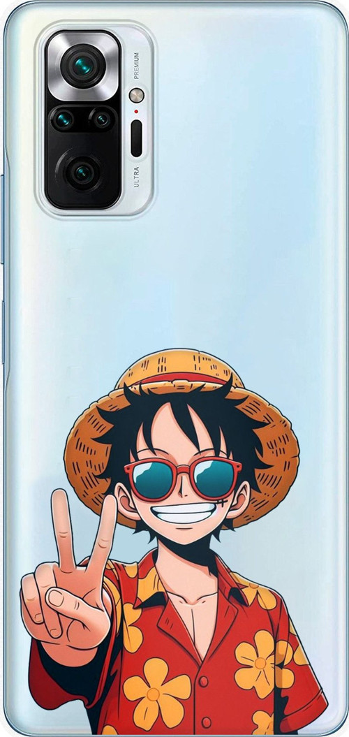 Redmi Note 10 PRO Uyumlu Monkey D. Luffy Tasarımlı Baskılı Silikon Kılıf