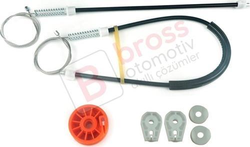 Peugeot 307 3B 2003-2009 Cabriolet Convertible 922497 İçin Elektrikli Arka Sağ Cam Kriko Tamir Seti