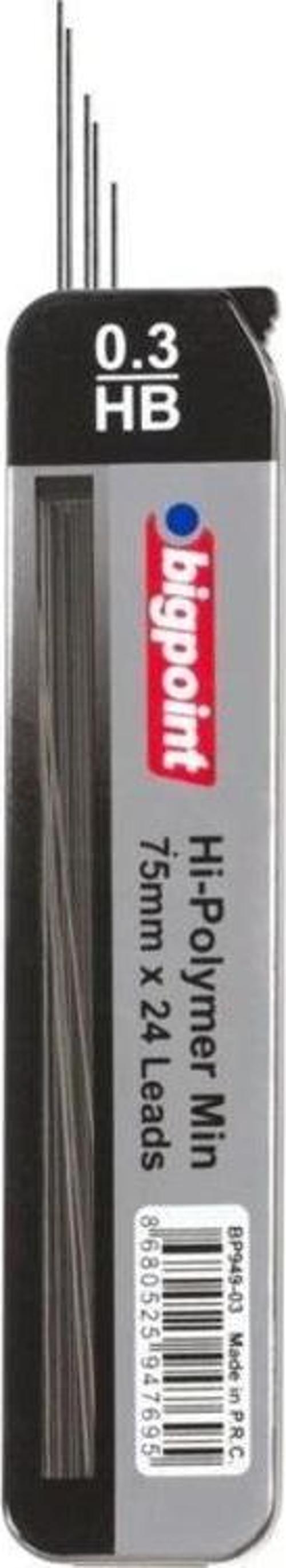 Kalem Ucu 0.3mm HB 75mm 24'lü Tüp