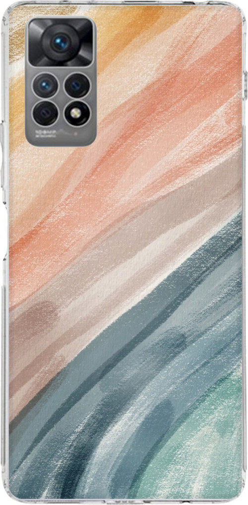 Redmi Note 11 PRO 4G Uyumlu Modern Renk Paleti Baskılı Silikon Kılıf
