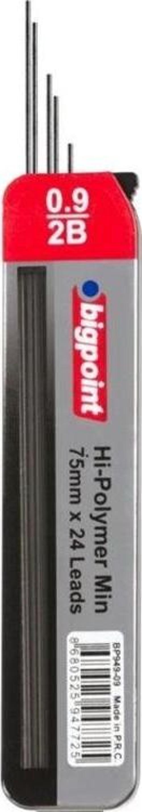 Kalem Ucu 0.9mm 2B 75mm 24'lü Tüp