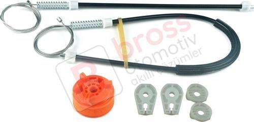Peugeot 307 3B 2003-2009 Cabriolet Convertible 922393 İçin Elektrikli Arka Sol Cam Kriko Tamir Seti