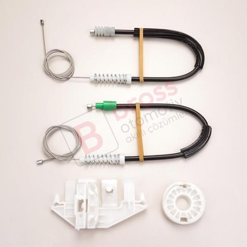 Peugeot 406 8B 8E/F 1995-2004 4/5 Kapı 9221F6 İçin Ön Sol Kapı Cam Kriko Tamir Seti