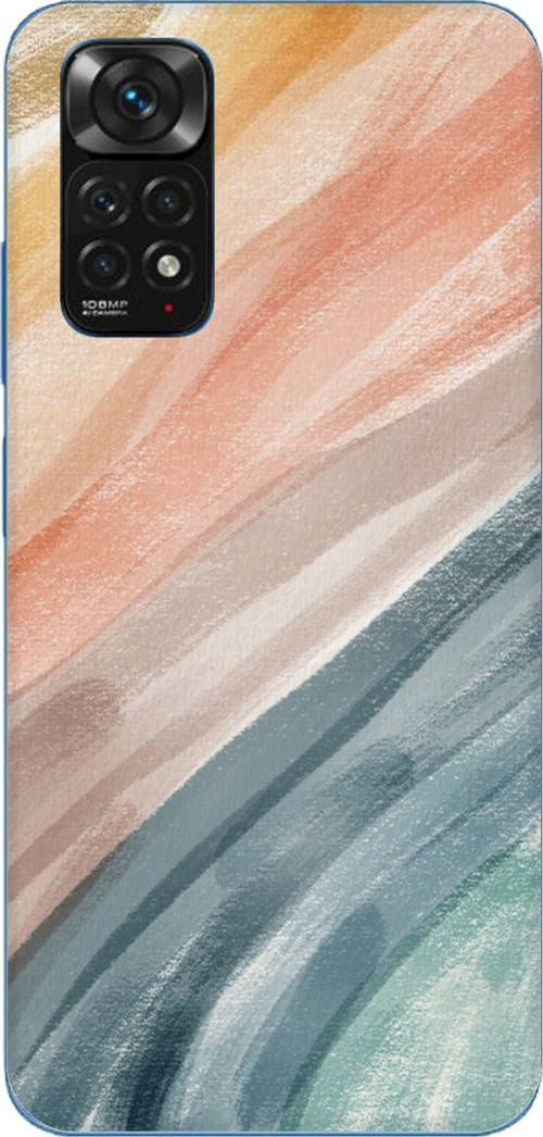 Redmi Note 11-11S Uyumlu Modern Renk Paleti Baskılı Silikon Kılıf