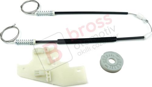 Peugeot 407 6E 6D 2004-2011 4/5 Kapı 9644893780 İçin Elektrikli Arka Sol Cam Kriko Tamir Seti