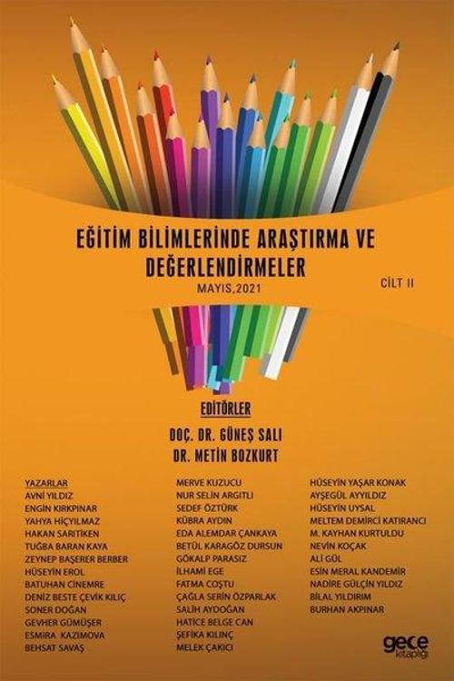 Eğitim Bilimlerinde Araştırma ve Değerlendirmeler Mayıs 2021 Cilt 2