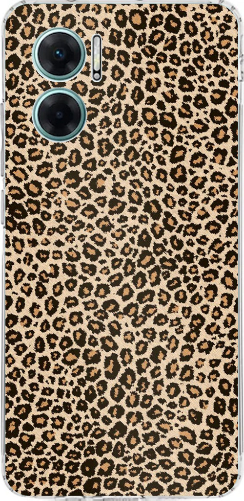 Redmi Note 11E Uyumlu Leopar Tasarımlı Baskılı Silikon Kılıf