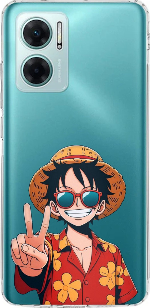 Redmi Note 11E Uyumlu Monkey D. Luffy Tasarımlı Baskılı Silikon Kılıf