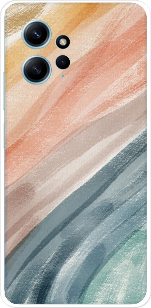 Redmi Note 12 4G Uyumlu Modern Renk Paleti Baskılı Silikon Kılıf