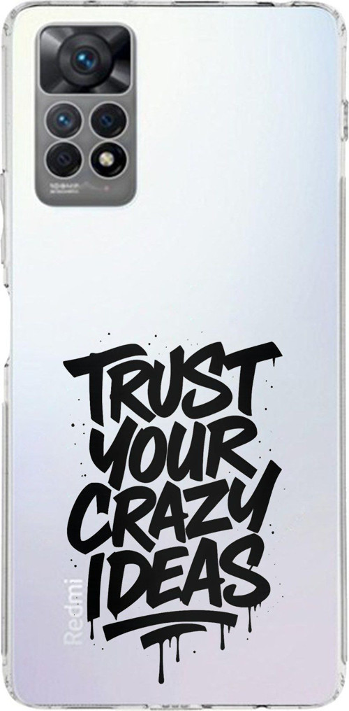 Redmi Note 12 PRO 4G Uyumlu Crazy Trust Baskılı Silikon Kılıf