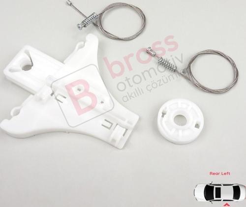 VW Passat B5 B5.5 3B 3BG Skoda Superb MK1 3U 3B5839461 İçin Sol Arka Cam Kriko Tamir Seti