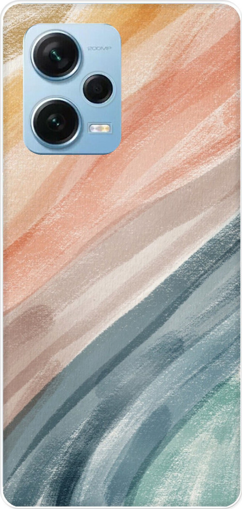 Redmi Note 12 PRO 5G Uyumlu Modern Renk Paleti Baskılı Silikon Kılıf